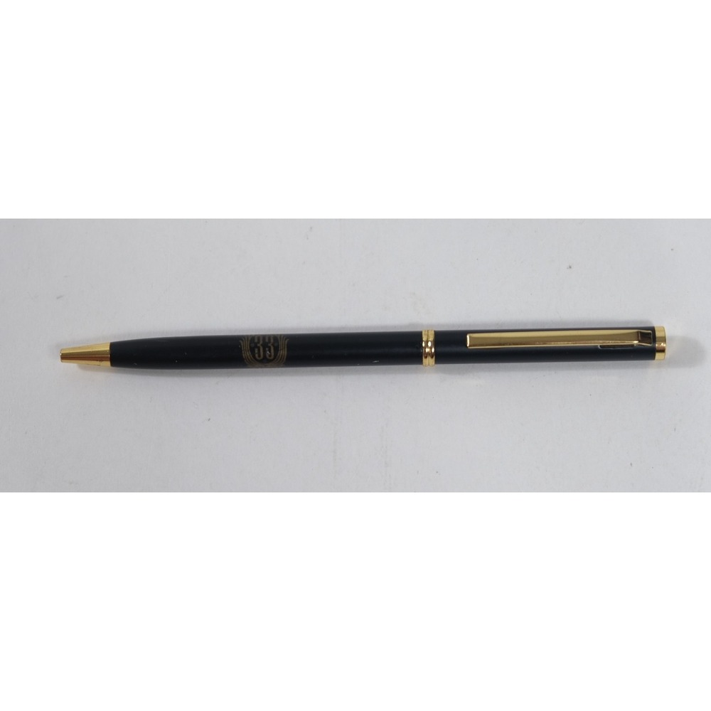 Disney Club 33 Pen Black Gold Disneyland Exclusive Collectible Logo